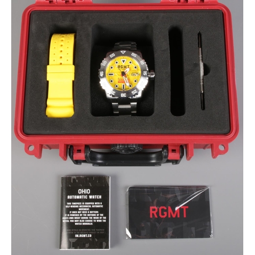 483 - A new, boxed and cased Limited Edition (0487/1600) RGMT Ohio 3000m Water-Resistant Automatic wristwa... 