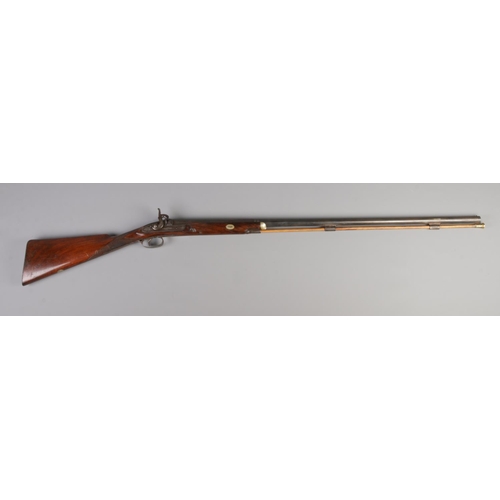 66 - A 19th century percussion cap rifle, the 34inch barrel marked for Ward & Sons London.