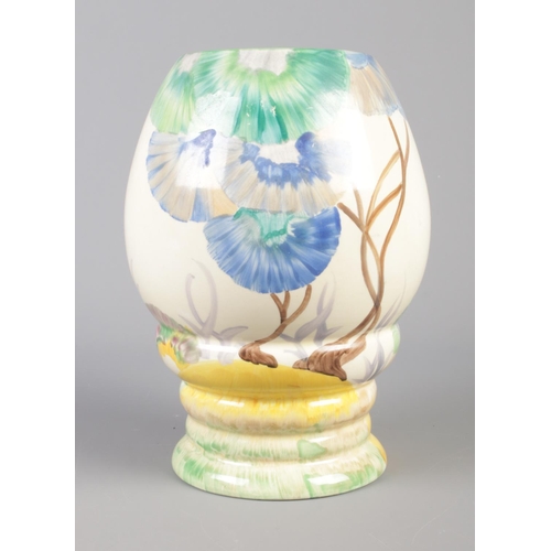 3 - A Wilkinson Ltd Clarice Cliff Bizarre vase decorated in the Aurea design. Shape No. 362. 20cm.