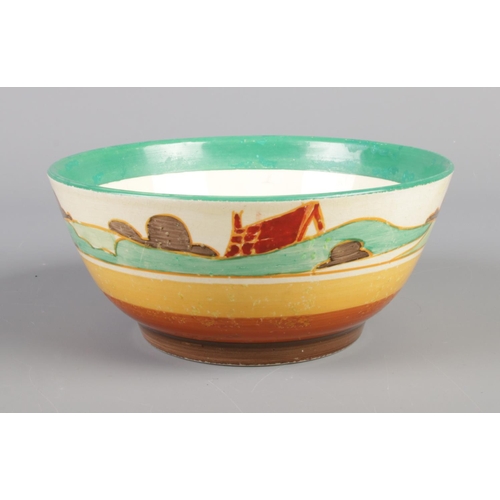 5 - A Newport Pottery Clarice Cliff Bizarre bowl decorated in the Secrets Design. Holborn shape. Diamete... 