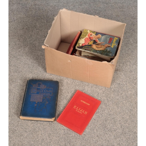 261 - A box of assorted books, mainly history of the Rotherham and Sheffield area also The Girl's Own Annu... 