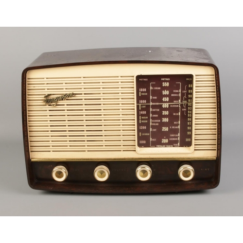 103 - A Ferguson bakelite radio.