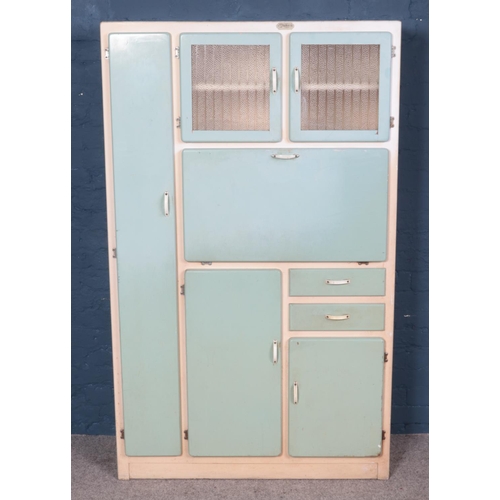 599 - A C.W.S Numaid retro kitchen cabinet. Height: 176cm, Width: 105cm, Depth: 42cm.