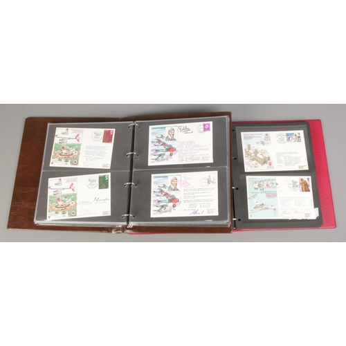 152 - Two albums of many signed and limited edition RAF first day covers (approximately 116).