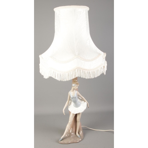 173 - A Nao figural table lamp formed as a ballet dancer.