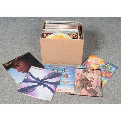 293 - A box of LP records. Includes Santana, The Seekers, Elton John, Neil Diamond etc.