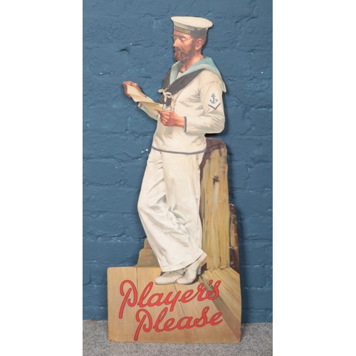 318 - A vintage Player's advertising stand. 102cm.