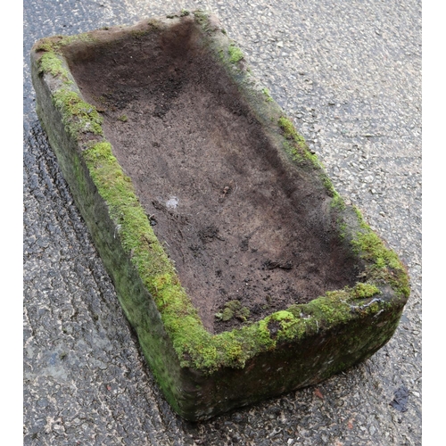 375 - A large concrete trough. (89cm)