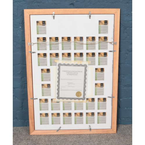 388 - A collection of framed Tigers Tales golf cards with signed central photograph. Certificate of authen... 