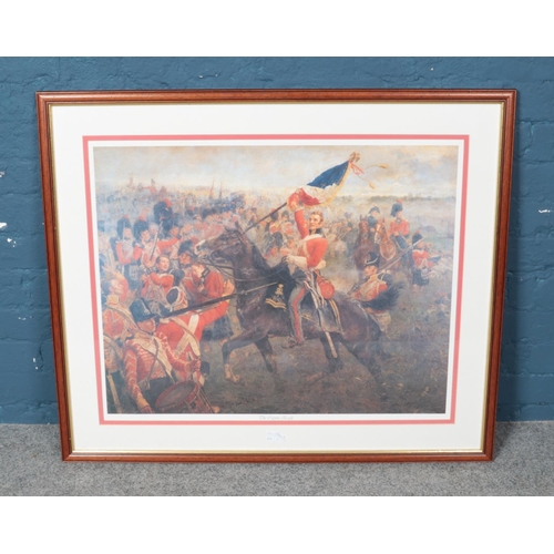 397 - A J.Beadle framed print titled The Captive Eagle depicting historical Napoleonic War scene. Dimensio... 