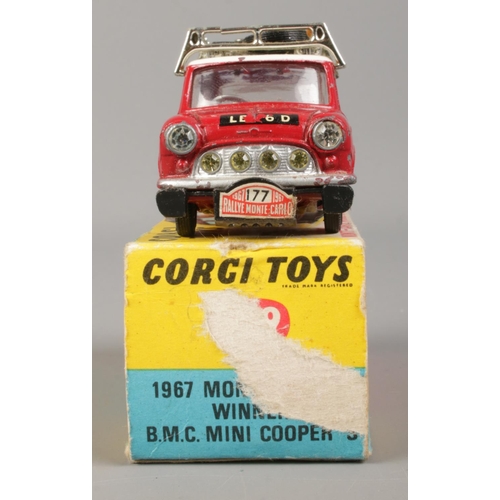 522 - Corgi Toys - No. 339. 1967 Monte-Carlo Winner B.M.C Mini Cooper S.