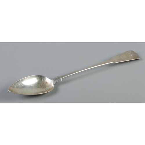 452 - A George III silver fiddle pattern serving spoon. Assayed London 1808 by John Lias. 104g.