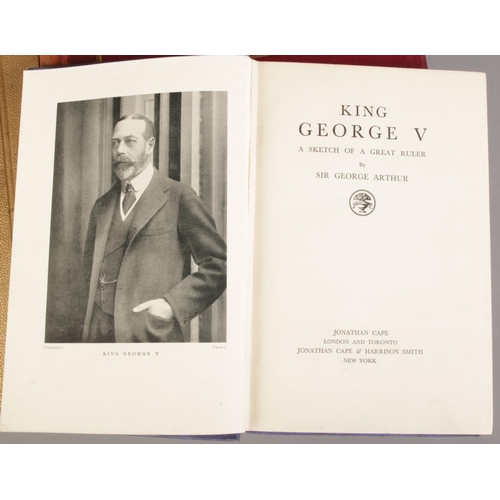 138 - Three Royal books. Includes King George V first edition by Sir George Arthur, VRI Her Life & Empire ... 