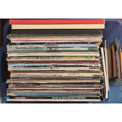 251 - Three boxes of LP records. Including Queen, Meatloaf, UB40, The Eagles, etc.