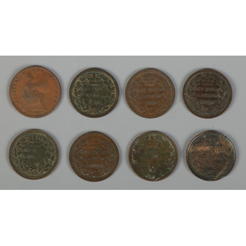 326 - A collection of Nineteenth and early Twentieth Century third farthing coins, featuring William IV, V... 