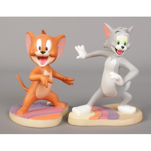 436 - A set of Wedgwood Tom and Jerry figures; 10cm tall.