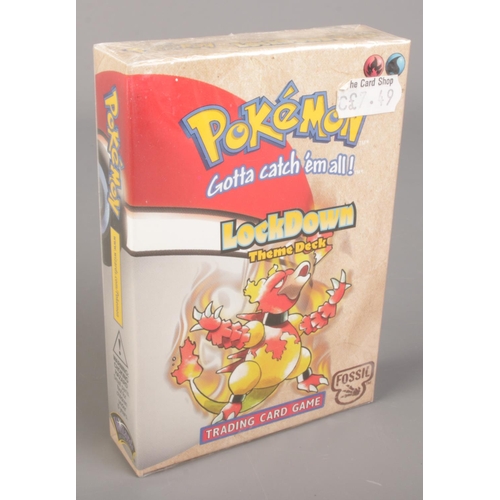 448 - A boxed Pokémon full and sealed Lockdown theme Fossil Set 2-Player Starter Deck.