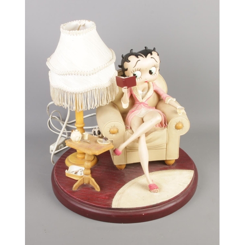 2 - A Betty Boop novelty table lamp.