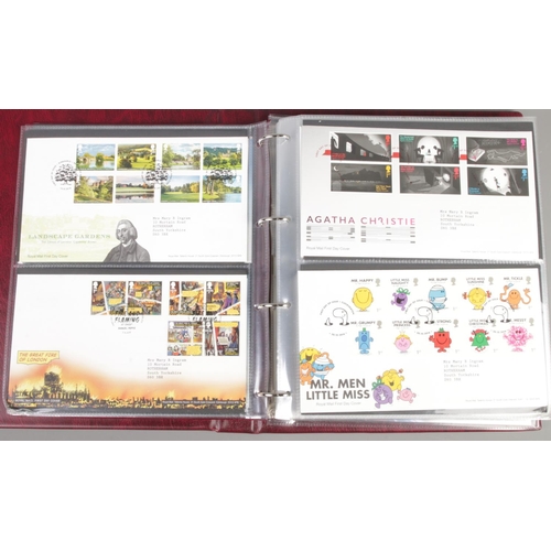 71 - An album of Royal Mail first day covers. Including Pink Floyd, David Bowie, Star Wars, Marvel, etc.