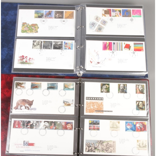 99 - Two albums of Royal Mail first day covers. Including commemorative, science fiction, sporting exampl... 