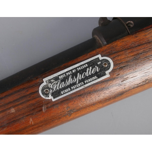 439 - A 'Flashspotter' rifle. With British Patent No 243249 from 1925. (for anti-aircraft firing practice)... 