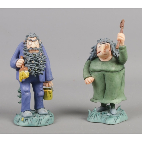 17 - Two Robert Harrop ceramic figures, from the world of Roald Dahl, featuring Mr and Mrs Twit. RD04 and... 