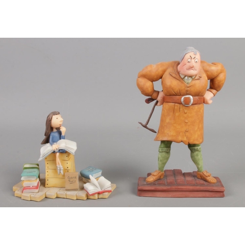 4 - Two Robert Harrop ceramic figures, from the world of Roald Dahl collection, depicting figures from M... 