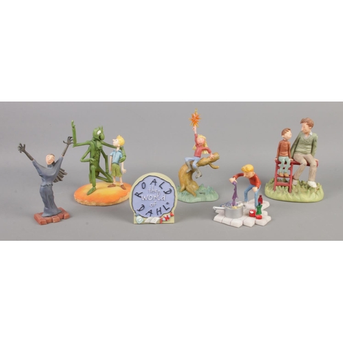 5 - Six Robert Harrop ceramic figures, from the world of Roald Dahl. To include 'The World of Roald Dahl... 