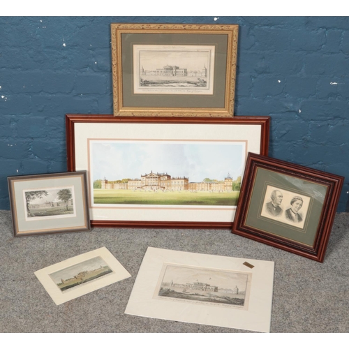 424 - A quantity of framed Wentworth Woodhouse engravings and prints. Including John Rudkin limited editio... 