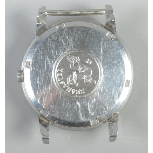 393 - A stainless steel Omega Seamaster automatic wristwatch head.