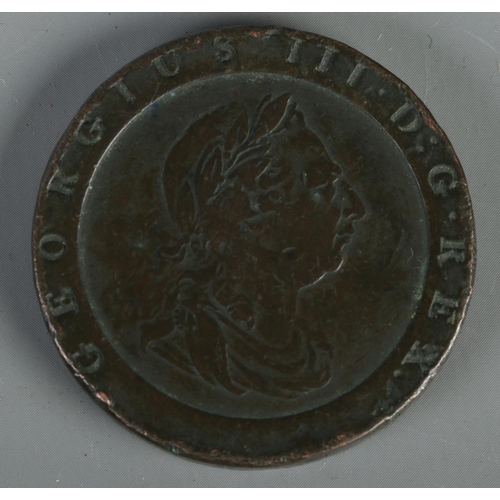 452 - A 1797 George III wheel penny.