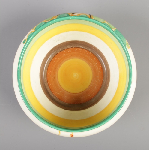 13 - A Newport Pottery Clarice Cliff Bizarre Fantasque small bowl decorated in the Secrets design. Diamet... 