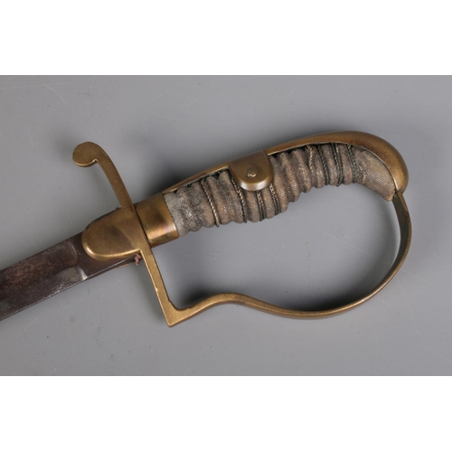 73 - A 19th century Prussian sword/Blücher sabre. 82cm fullered blade. CANNOT POST OVERSEAS