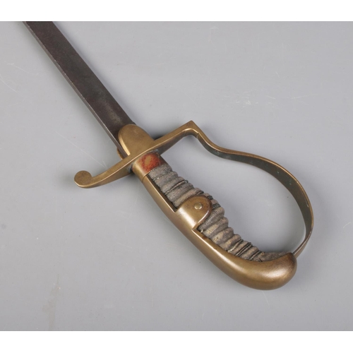 73 - A 19th century Prussian sword/Blücher sabre. 82cm fullered blade. CANNOT POST OVERSEAS