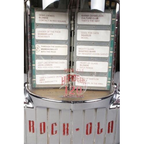 229 - A 1950's Hi-Fidelity Rock-Ola 120 chrome wall mounted jukebox.