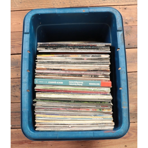 315 - A large box of assorted LP records, to include The Who, Free, The Ramones and Renaissance etc.