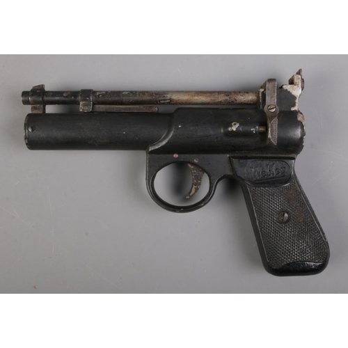 484 - A Webley Junior MK II 0.177cal air pistol. CANNOT POST OVERSEAS