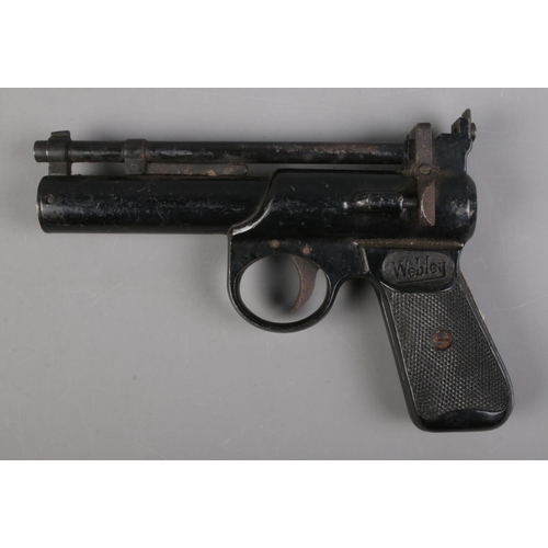 485 - A Webley Junior Mk II 0.177cal air pistol, stamped 639. CANNOT POST OVERSEAS