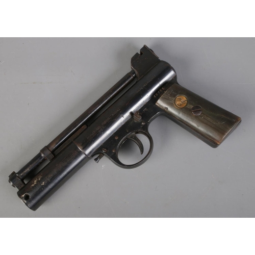 510 - A Webley & Scott .22 air pistol Mark I. Dated 1925. CANNOT POST OVERSEAS