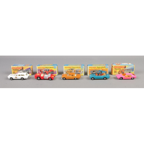 119 - A collection of boxed Matchbox Superfast diecast vehicles. To include No. 69: Rolls Royce Silver Sha... 