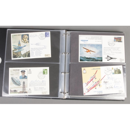 180 - An album of RAF flown, signed and limited edition covers.