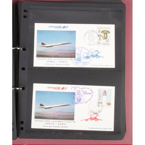 184 - An album of Concorde flown covers.