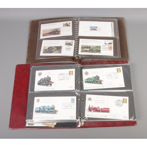 75 - Two albums of Railway first day covers including Great Western Railways and British Rail History.
