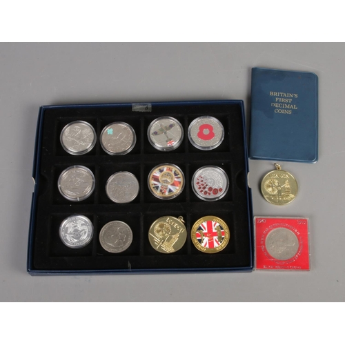 97 - A quantity of Westminster Collection commemorative coins including London 2012 examples. Also includ... 