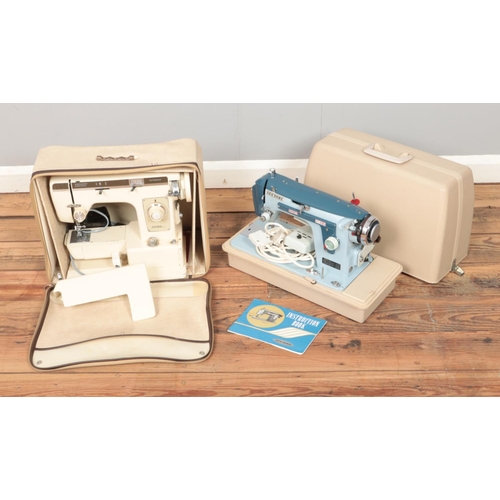 160 - Two vintage sewing machines including Janome New Home Model 532 and Jones 1781.