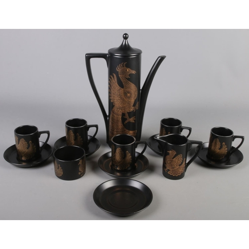 70 - A Portmeirion 'Phoenix' coffee set.