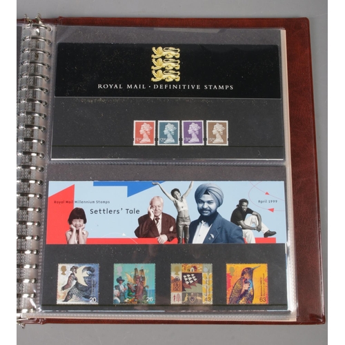 8 - Three large and nearly full albums of Royal Mail presentation packs, many of which are 5 stamp sheet... 