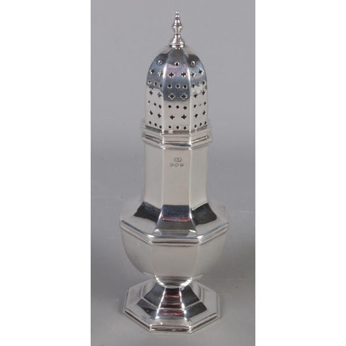 408 - A silver sugar shifter. Assayed Sheffield 1963 by Viners Ltd. 165g.