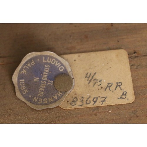 456 - A Georgian mahogany longcase clock, the brass dial marked for Edward Clark, London. With weights and... 