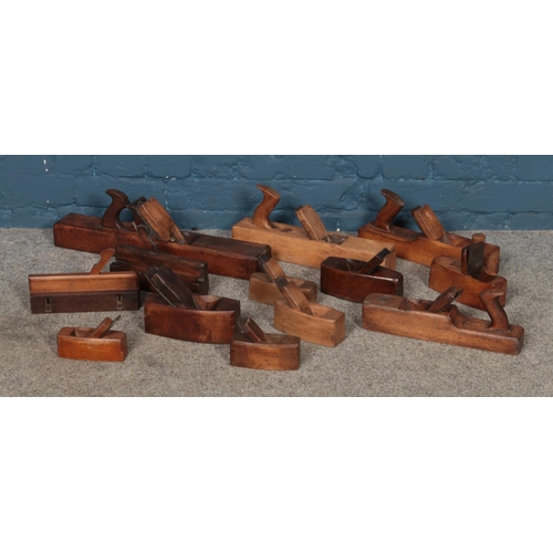 148 - A good quantity of woodworking planes to include examples from W. Marples and Sons, Bewley of Leeds ... 